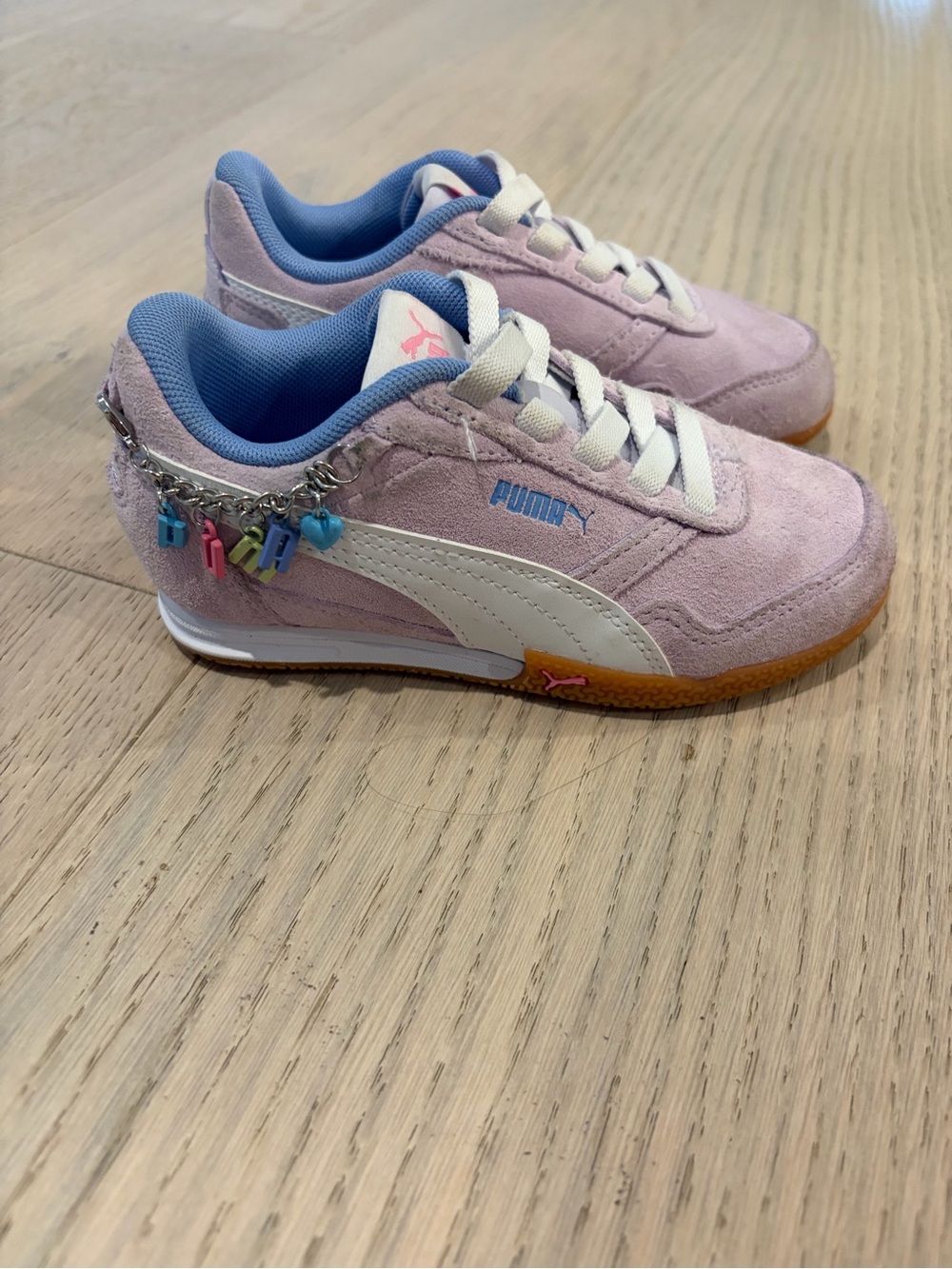 Puma Girls lavender purple Suede Sneakers size 11
